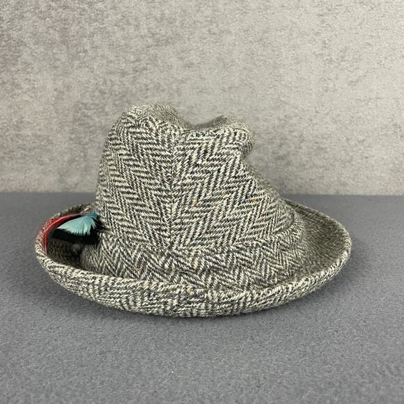 Vintage Dobbs Fifth Avenue Hat - Etsy Vintage Dobbs Fifth Avenue Hat Fitted Mens 7 1/4 Gray Herringbone Tweed Wool 80s